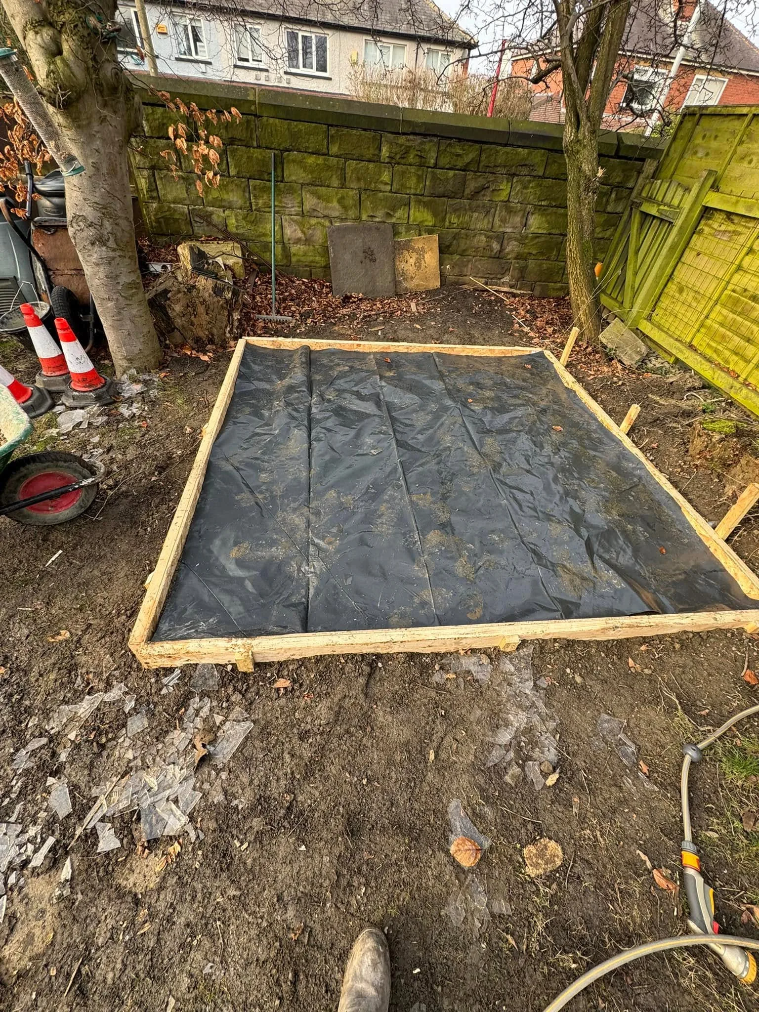Garden base preparation