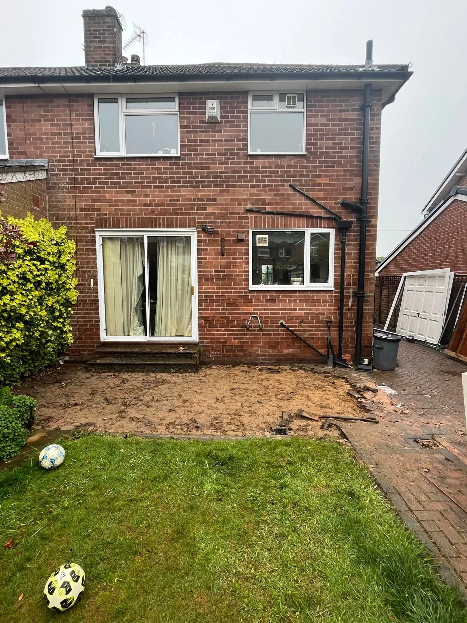 Rear of property before the extension work