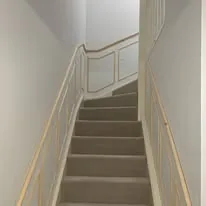 Staircase after joinery work