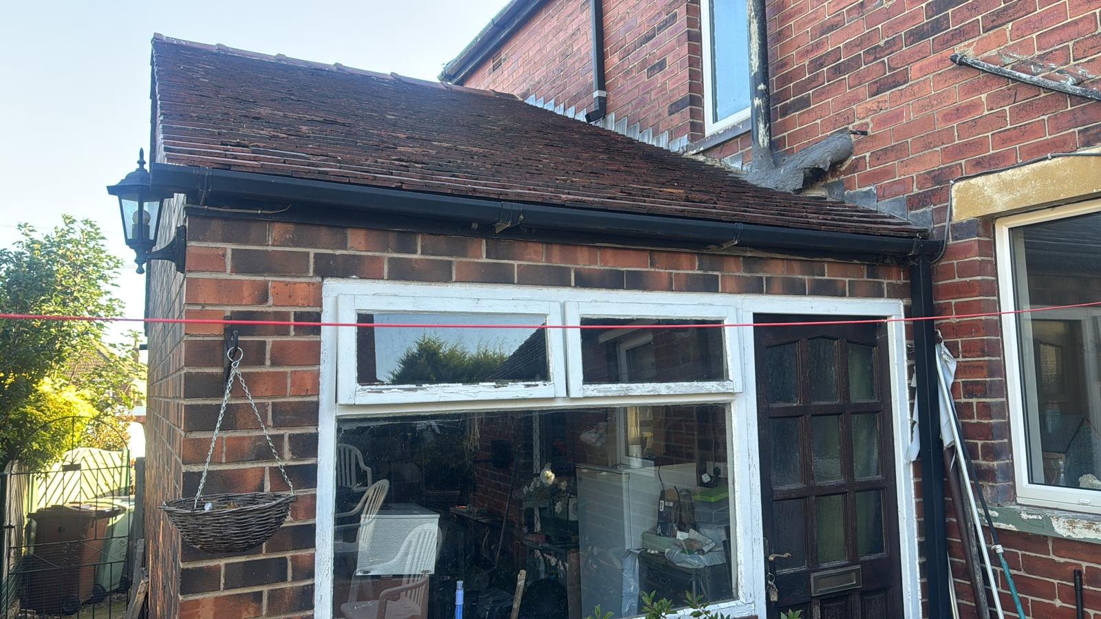 Fascia and guttering project photo 9: Rear section by the back door